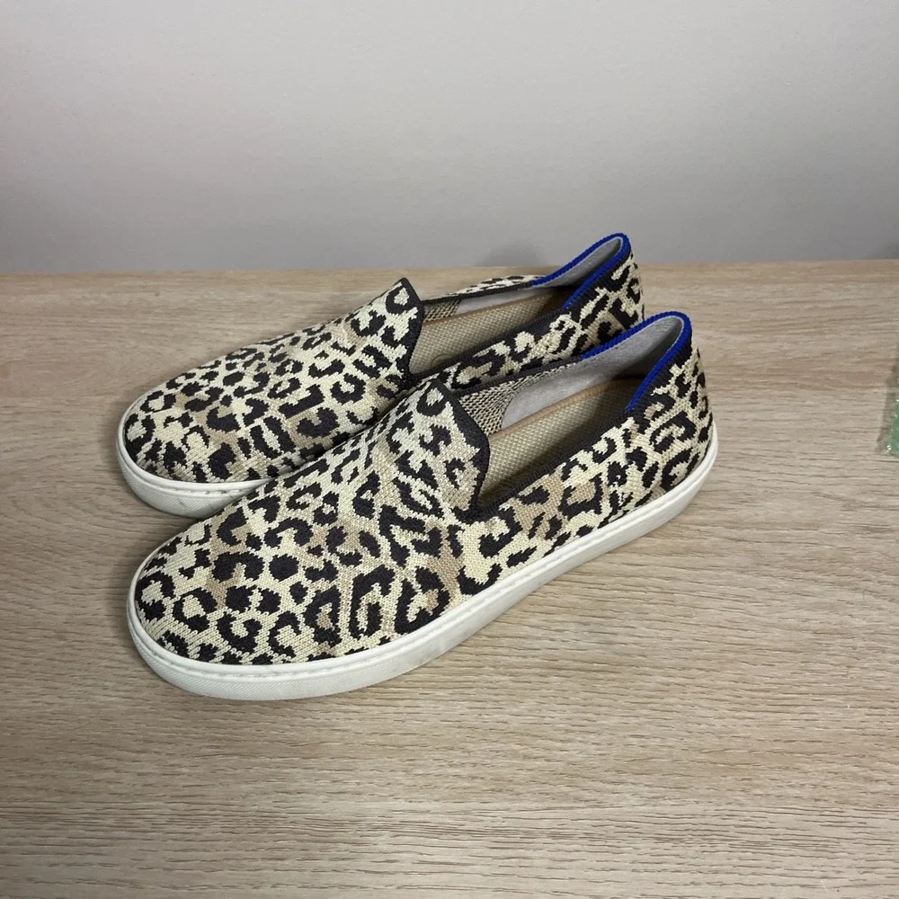 Rothy's Little Desert Cat Textile The Original Slip On Sneaker Shoes Women's 7.5